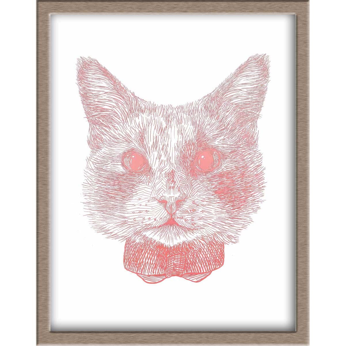 Sweet Cat Foiled Print (Bear) Posters, Prints, & Visual Artwork JoyousJoyfulJoyness 