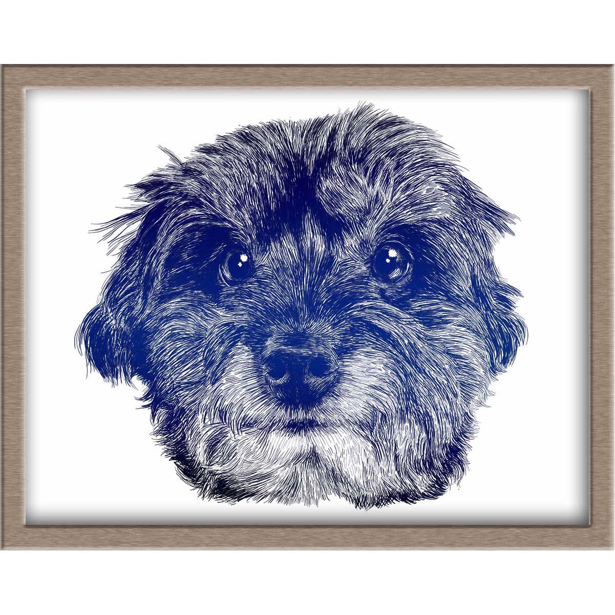 Handsome Dog Foiled Print (Jet) Posters, Prints, & Visual Artwork JoyousJoyfulJoyness 