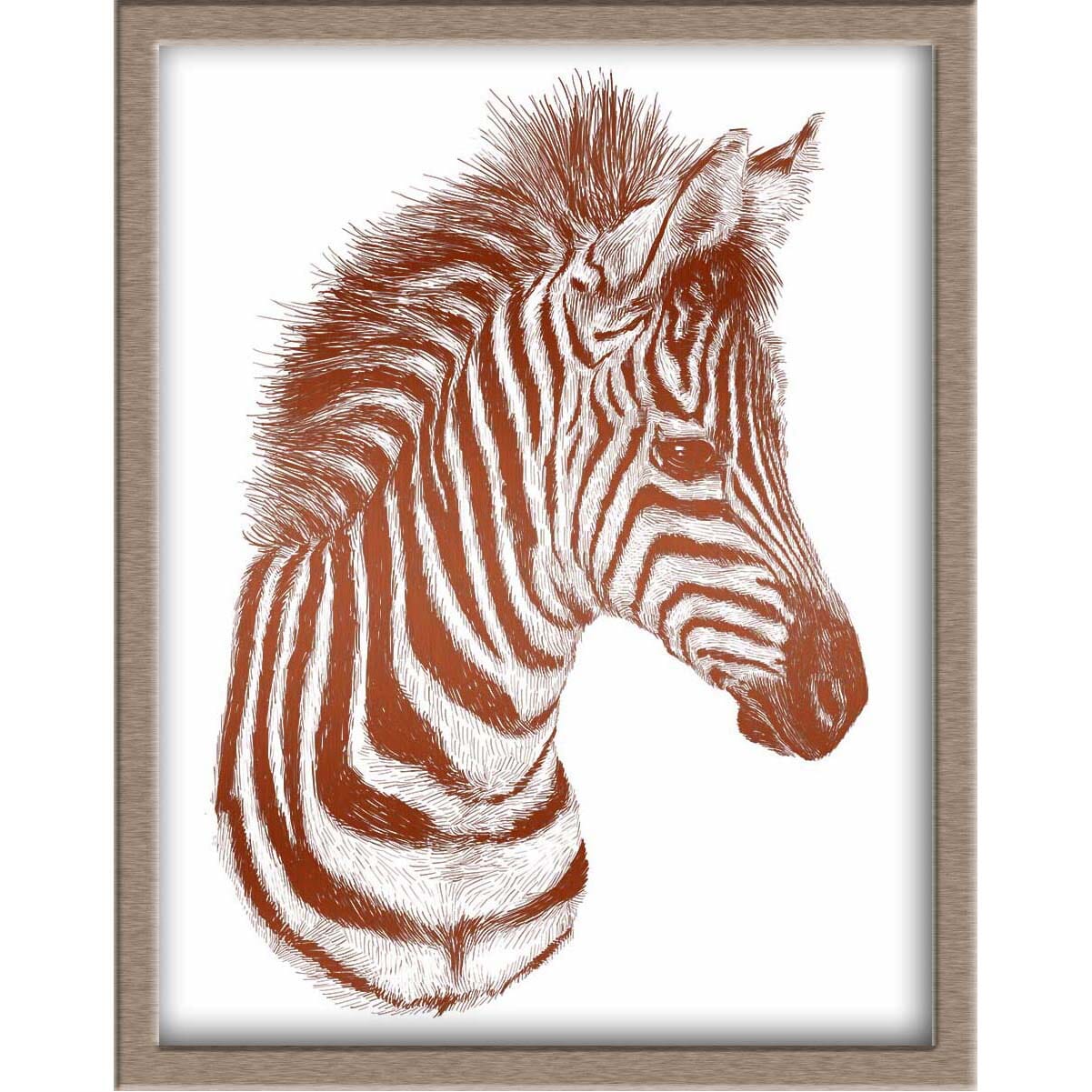 Zebra Foiled Print Posters, Prints, & Visual Artwork JoyousJoyfulJoyness 