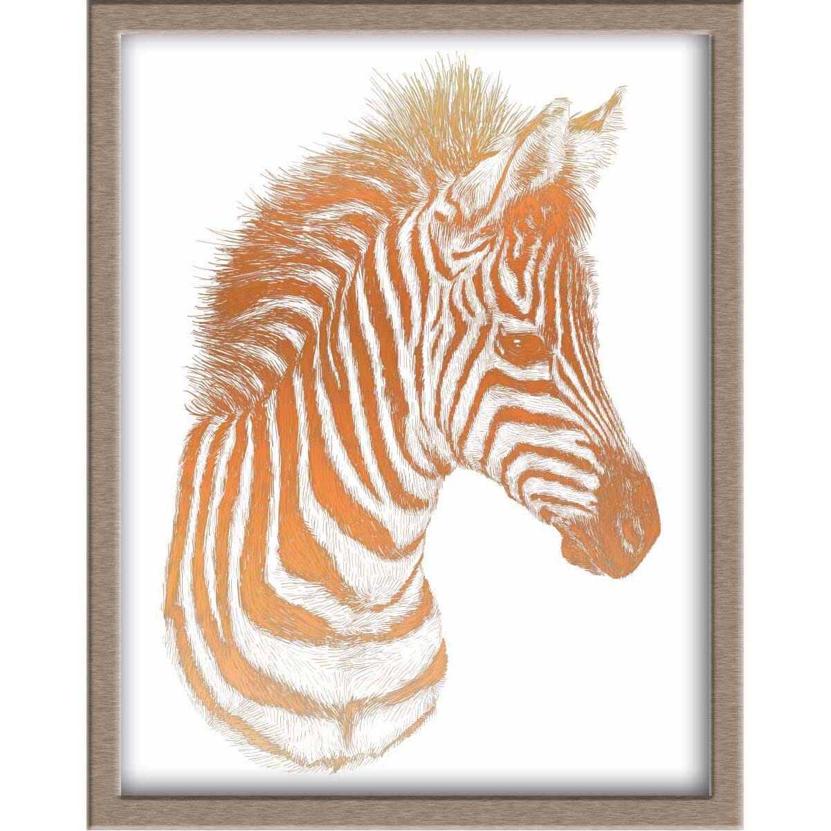 Zebra Foiled Print Posters, Prints, & Visual Artwork JoyousJoyfulJoyness 