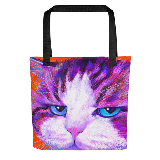 Close Encounters Collection - "Disappoint" Tote Bag | Tote Bag with a Disappointed Cat