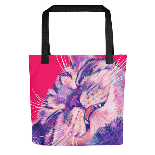 Close Encounters Collection - "Eepy" Tote Bag | Tote Bag with a Sleepy Cat