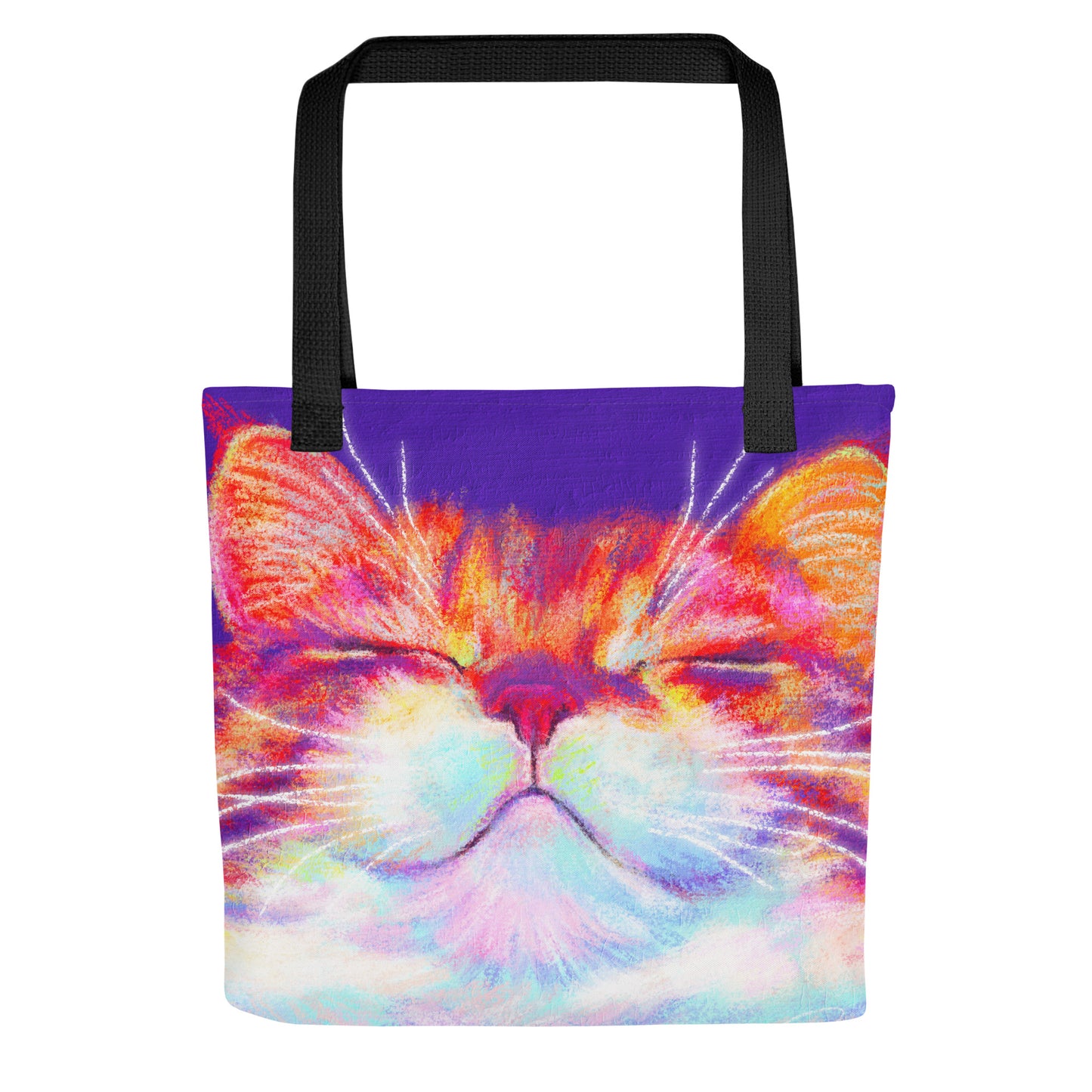 Close Encounters Collection - "Smug" Tote Bag | Tote Bag with a Painting of a Ginger Cat