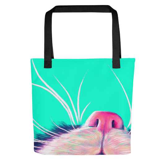 Close Encounters Collection - "Boop" Tote Bag | Tote Bag with a Cat's Nose JoyousJoyfulJoyness 