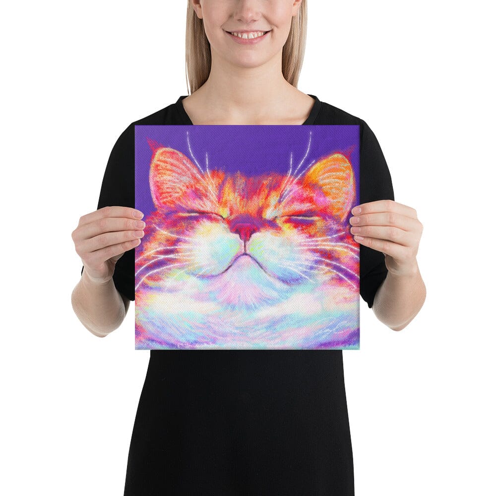 Close Encounters Collection - "Smug" - Close Up Painting of a Fat Smug Ginger Cat [Unfoiled] Posters, Prints, & Visual Artwork JoyousJoyfulJoyness 