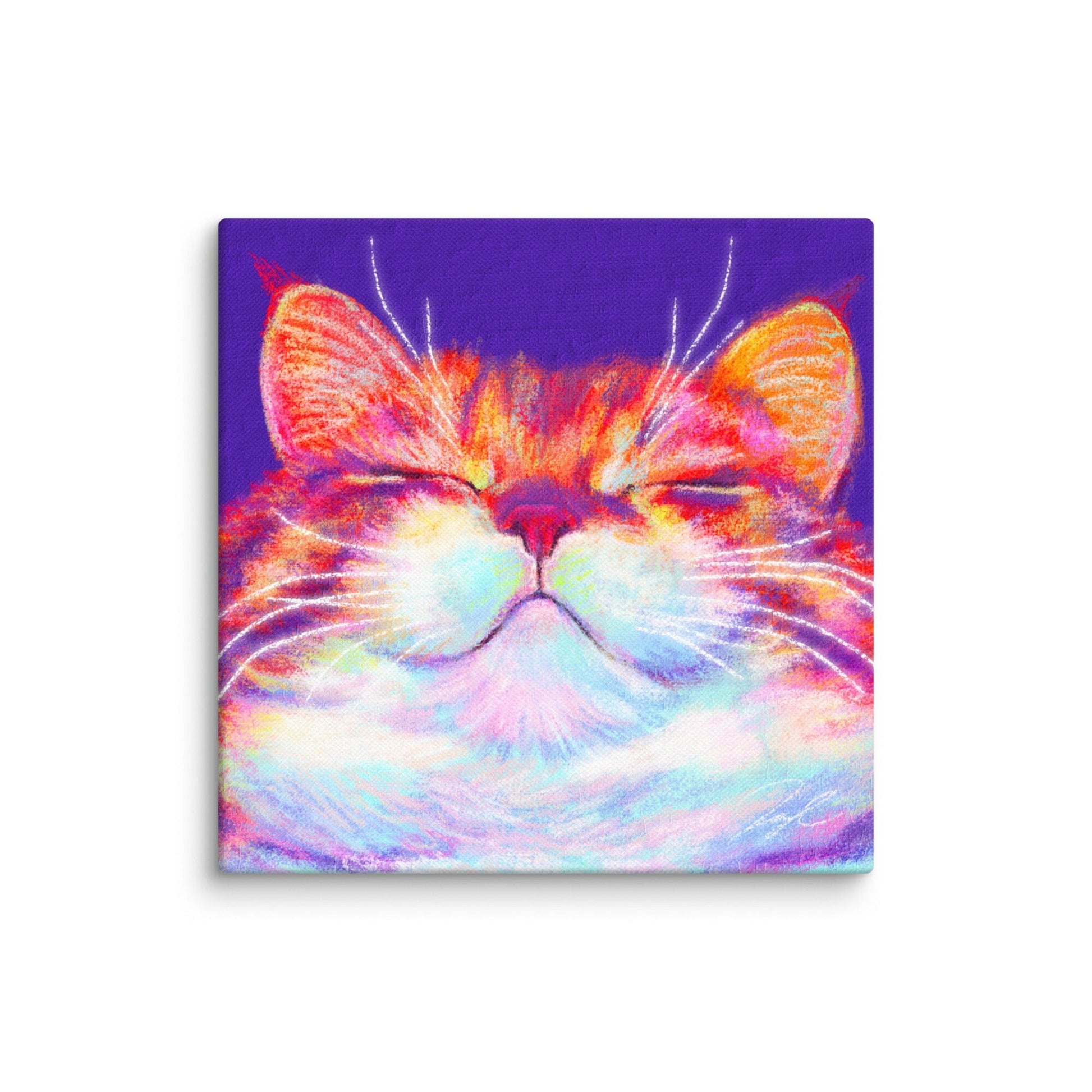 Close Encounters Collection - "Smug" - Close Up Painting of a Fat Smug Ginger Cat [Unfoiled] Posters, Prints, & Visual Artwork JoyousJoyfulJoyness 