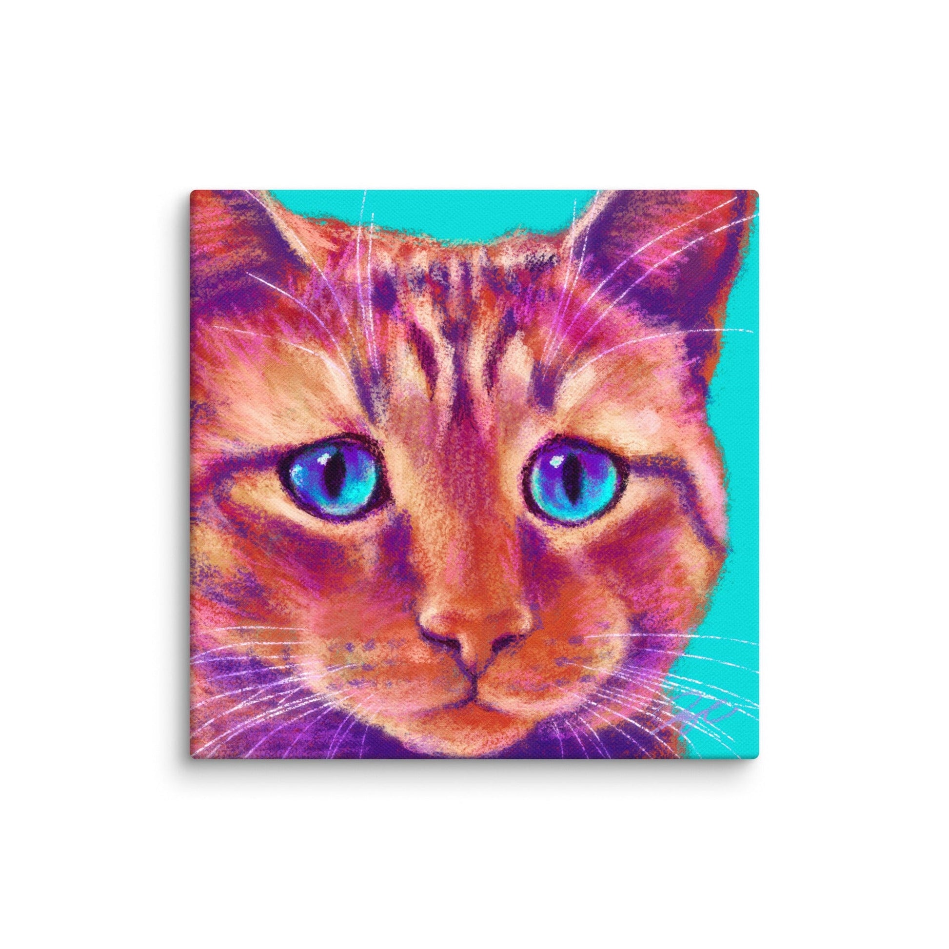 Close Encounters Collection - "Melancholy" - Close Up Painting of a Sad Ginger Cat [Unfoiled] Posters, Prints, & Visual Artwork JoyousJoyfulJoyness 