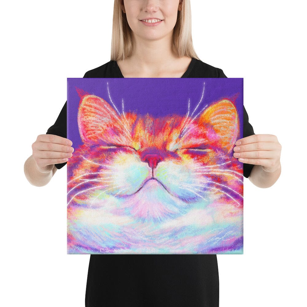 Close Encounters Collection - "Smug" - Close Up Painting of a Fat Smug Ginger Cat [Unfoiled] Posters, Prints, & Visual Artwork JoyousJoyfulJoyness 