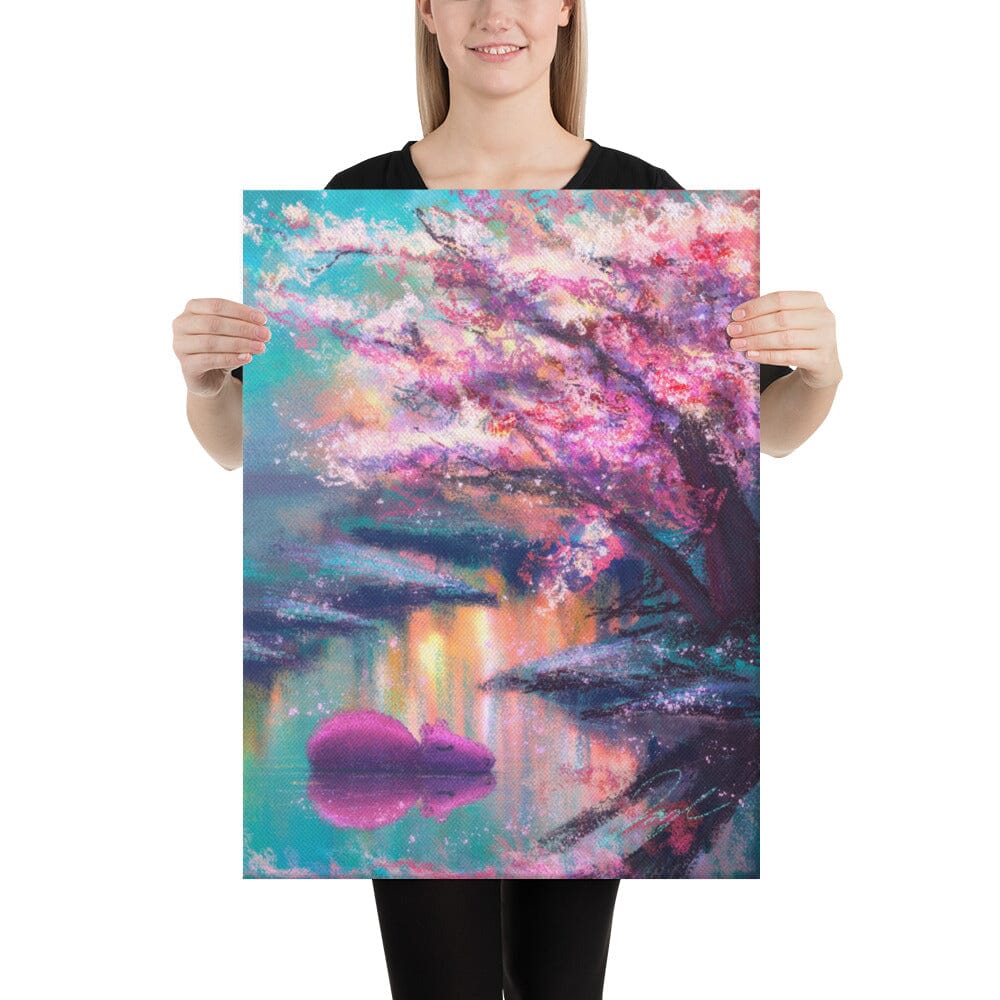 Four Seasons Collection - "Capybara in Spring" Painting [Unfoiled] Posters, Prints, & Visual Artwork JoyousJoyfulJoyness 