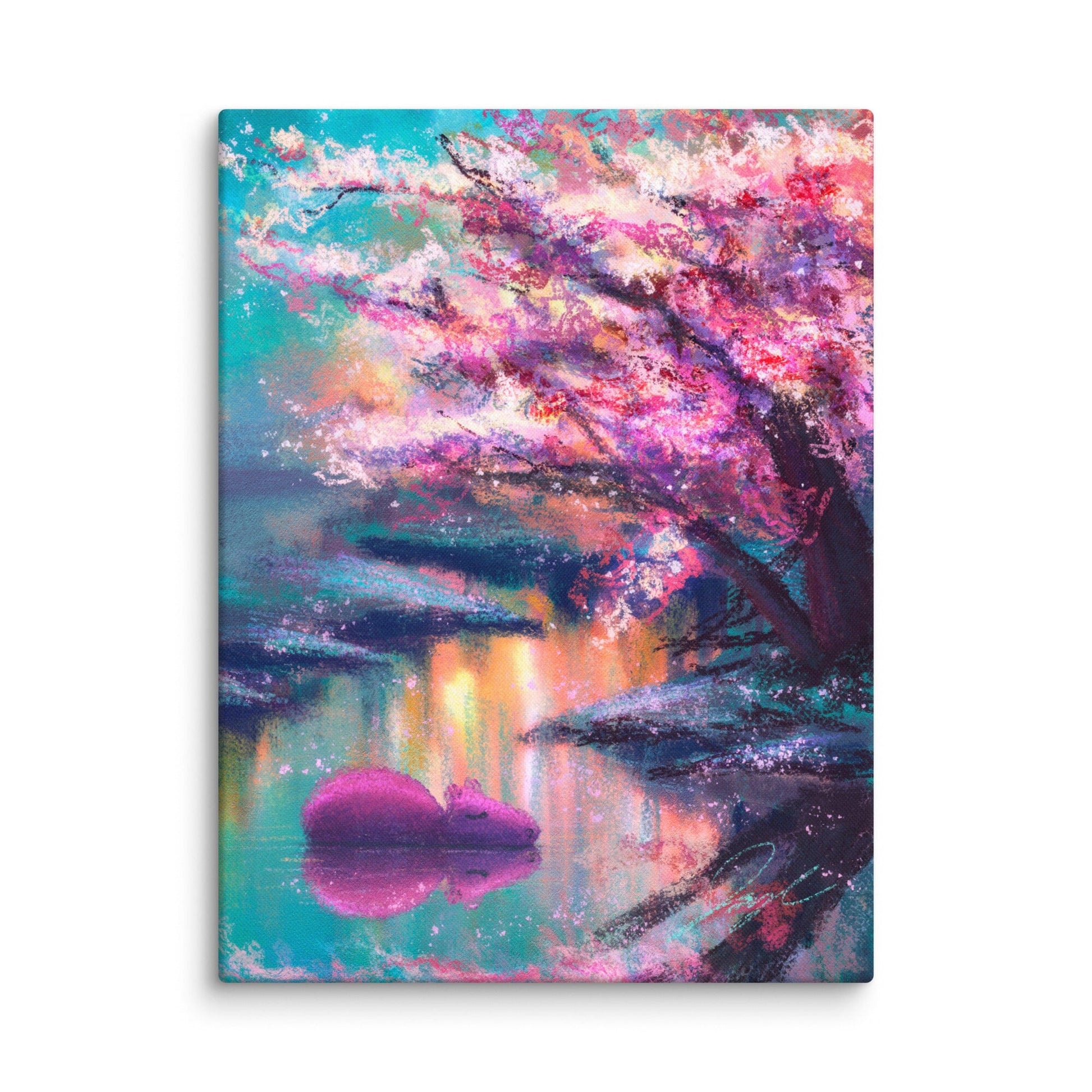 Four Seasons Collection - "Capybara in Spring" Painting [Unfoiled] Posters, Prints, & Visual Artwork JoyousJoyfulJoyness 