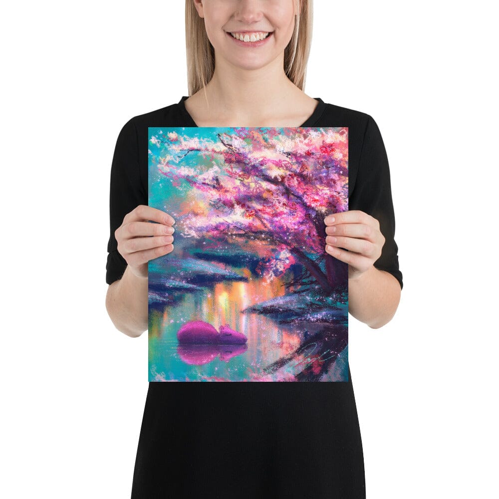 Four Seasons Collection - "Capybara in Spring" Painting [Unfoiled] Posters, Prints, & Visual Artwork JoyousJoyfulJoyness 