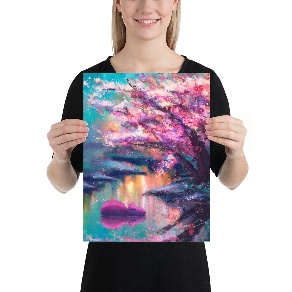 Four Seasons Collection - "Capybara in Spring" Painting [Unfoiled] Posters, Prints, & Visual Artwork JoyousJoyfulJoyness 