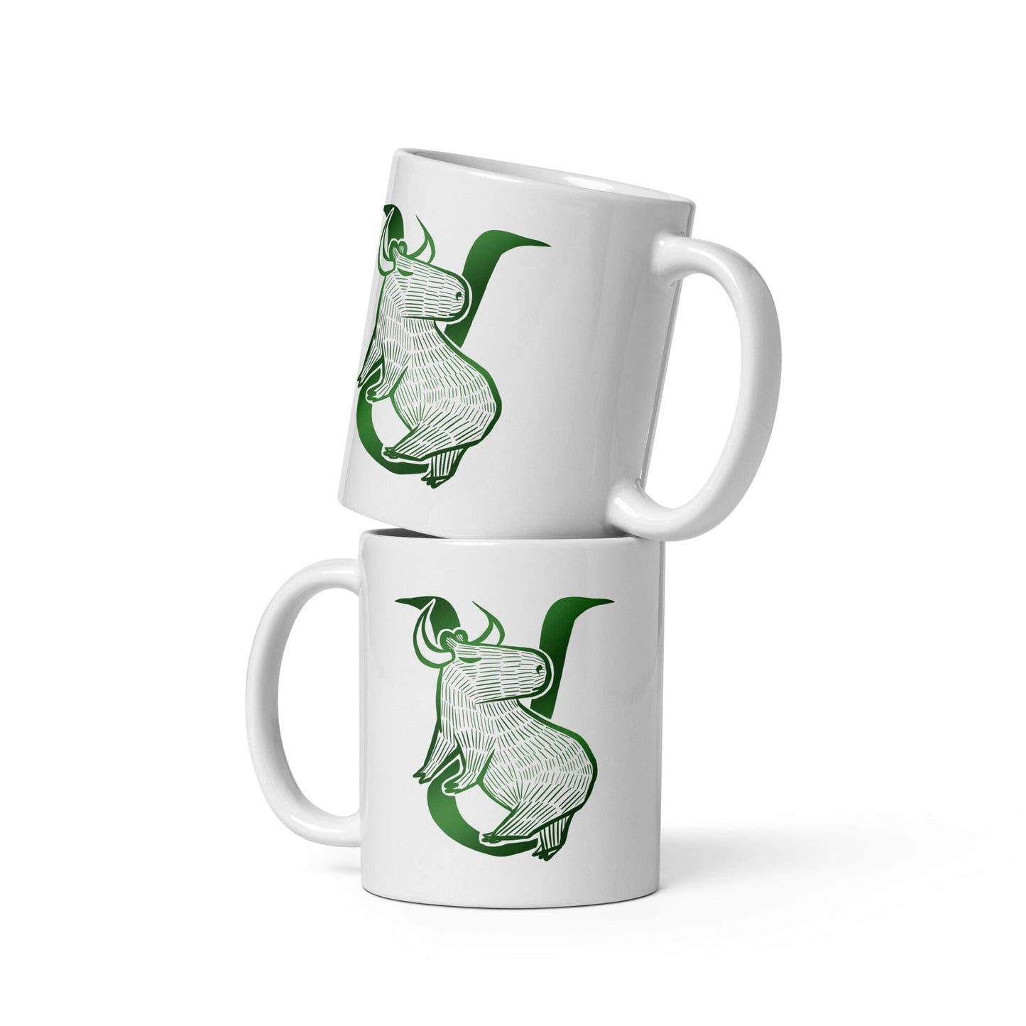 Capybara Zodiac - 02 - Taurus Ceramic Mug JoyousJoyfulJoyness 11 oz 