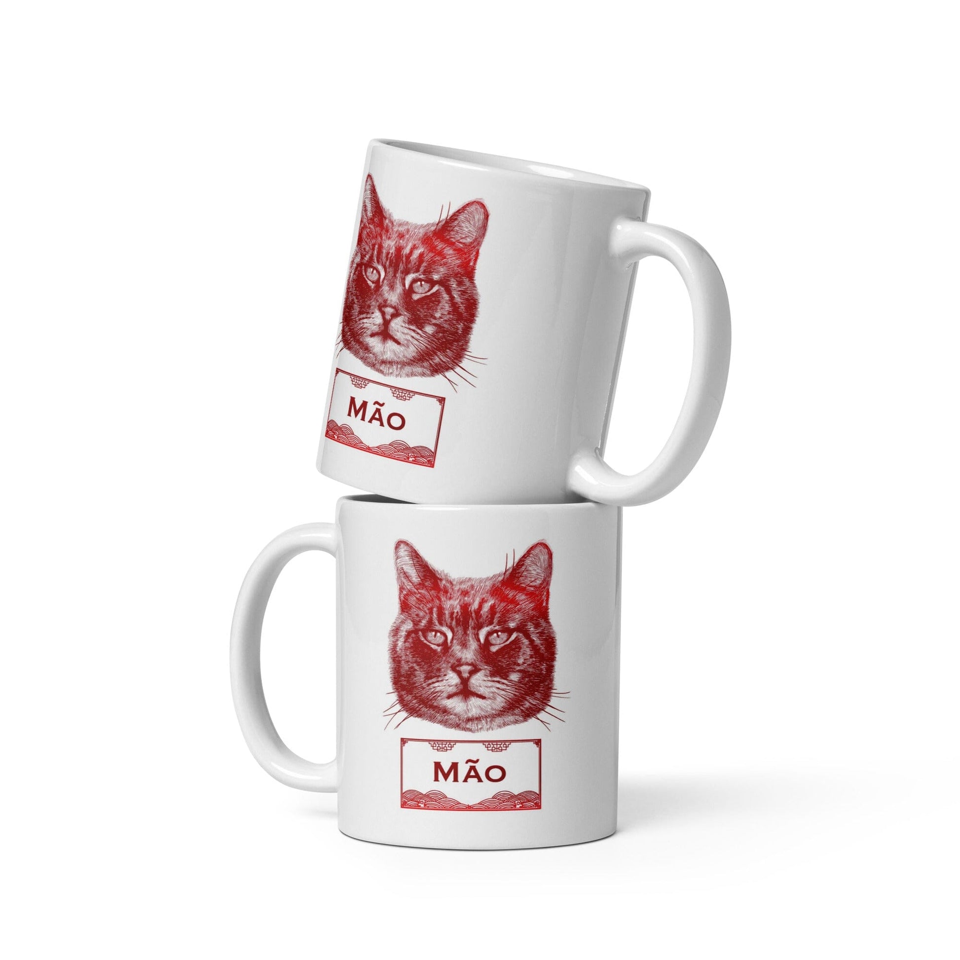 Vietnamese Zodiac Glossy Ceramic Mug - 04 - Cat JoyousJoyfulJoyness 11 oz 