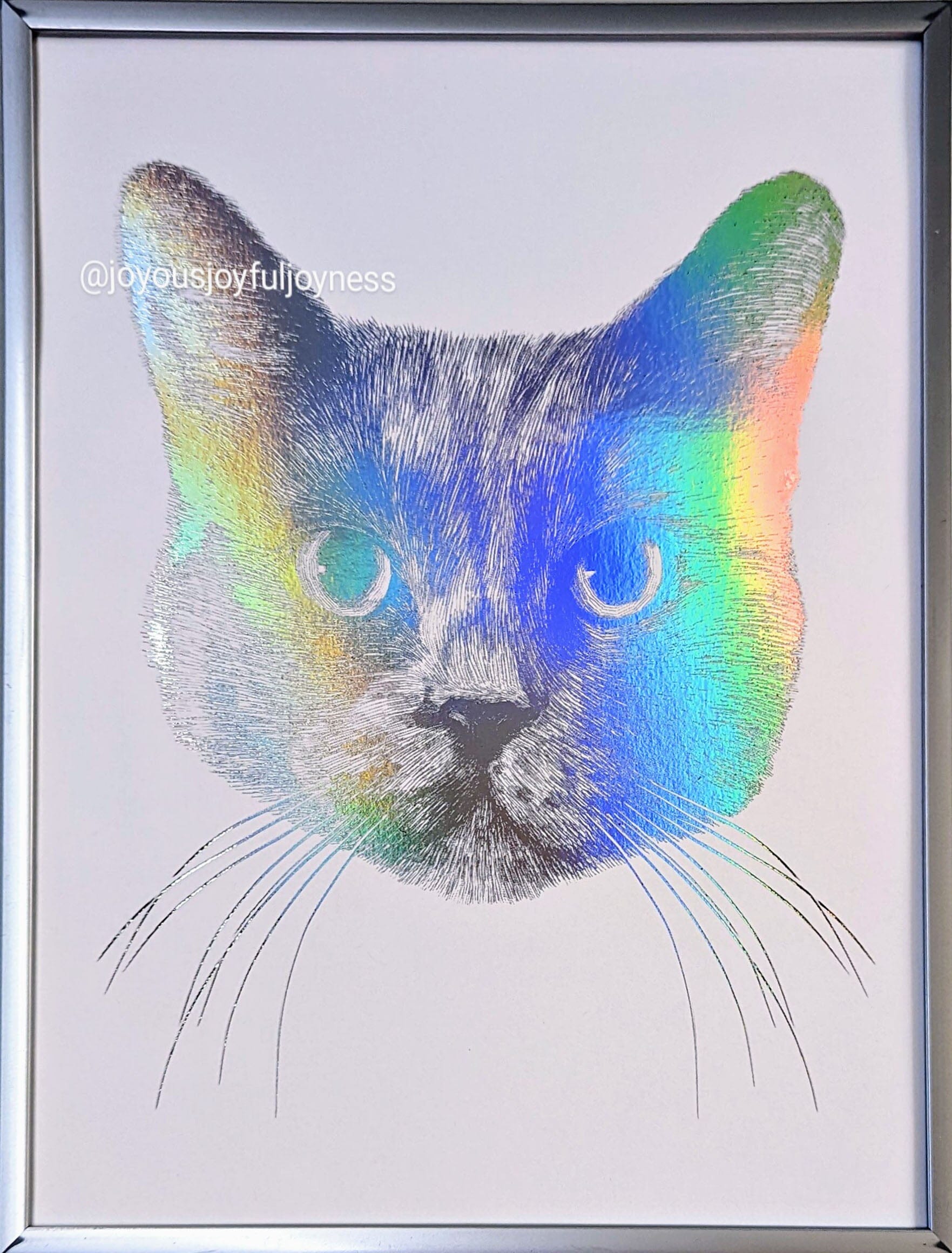 5D Diamond Painting Abstract Animal Cat Art Print Picture Diamond